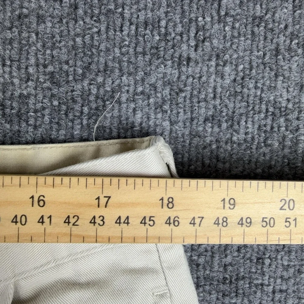 Polo Ralph Lauren Pants Mens 36x31 Beige Pleated Chino Cotton Cuffed Regular Fit